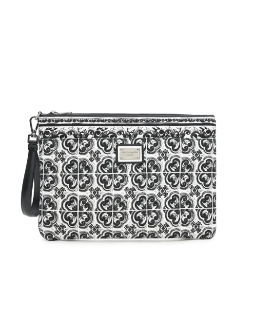Dolce&Gabbana Клатч із принтом Майоліка - Артикул: BM2296-AG086