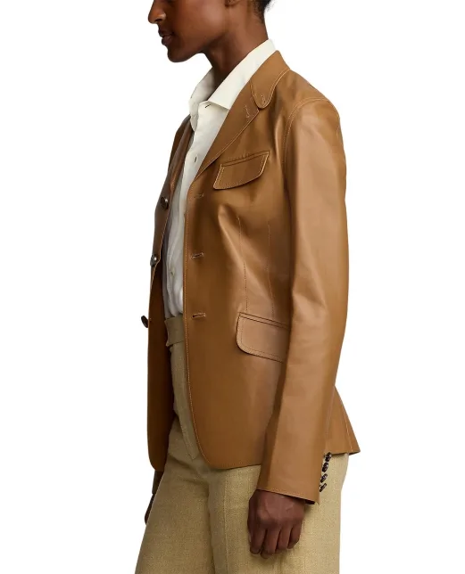 Ralph Lauren Collection Кожаный жакет - Артикул: 290965602001