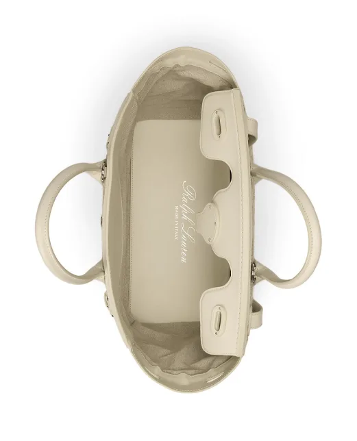 Ralph Lauren Collection Сумка из джутовой смеси Soft Ricky 33 Herringbone - Артикул: 435977803001