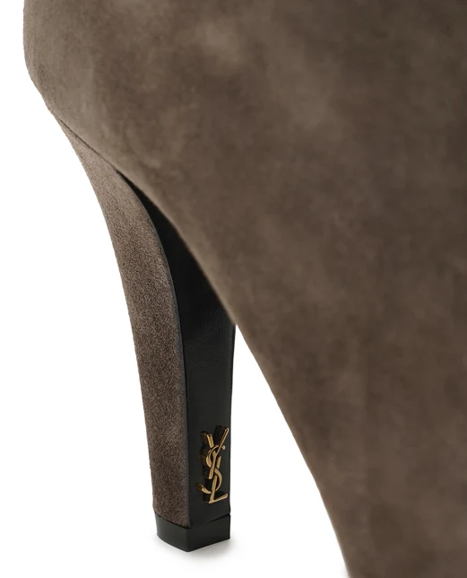 Saint Laurent Ботильйони JILL з телячої замші - Артикул: 806674-27DAB