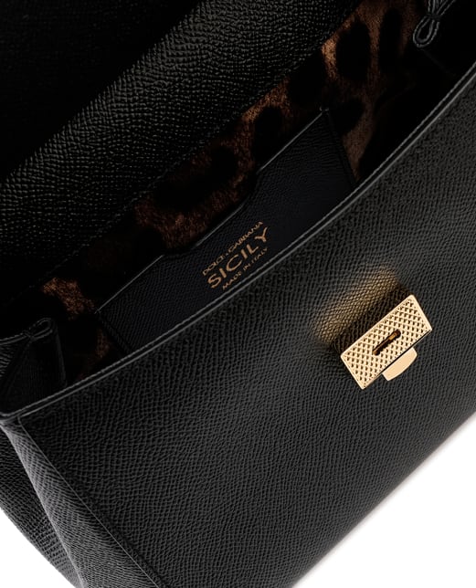 Dolce&Gabbana Кожаная сумка Sicily Medium - Артикул: BB6003-B1001