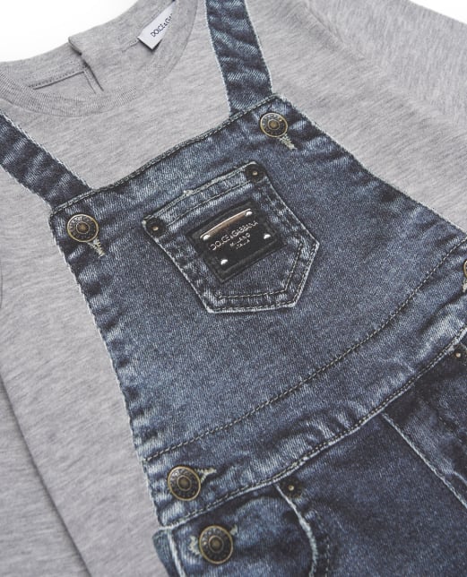 Dolce&Gabbana Дитячий боді з принтом - Артикул: L1JOCI-G7PVE