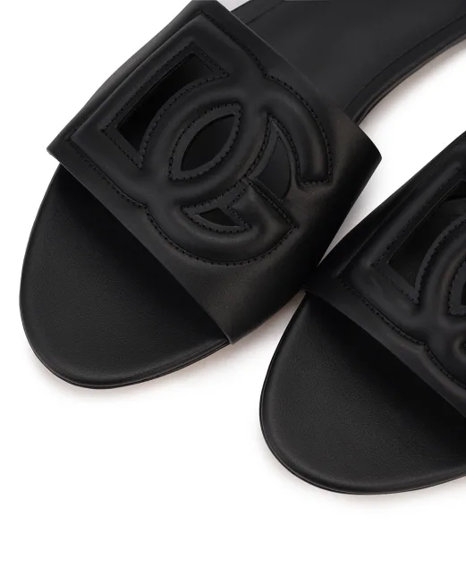 Dolce&Gabbana Шкіряні мюлі - Артикул: CQ0436-AY329