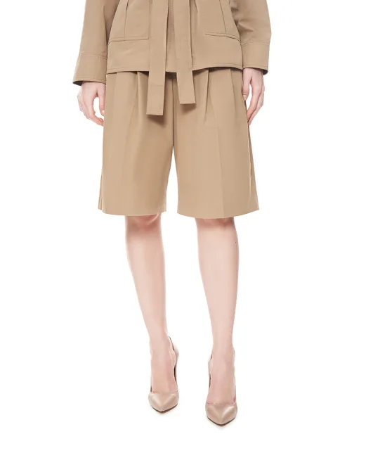 Yves Salomon Шорты плиссированные - Артикул: 26EYP023XXCOSA