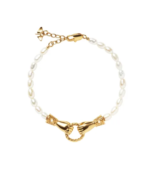 Missoma Браслет Harris Reed In Good Hands з перлами - Артикул: HR-G-B4-WP-S