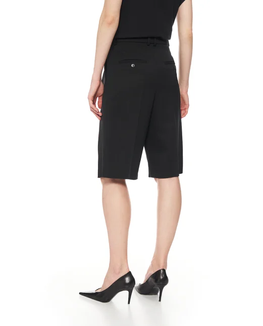 Saint Laurent Вовняні шорти-бермуди - Артикул: 832489-Y7E63