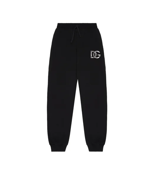 Dolce&Gabbana Детские брюки с принтом логотипа - Артикул: L4JPIG-G7PEM-B