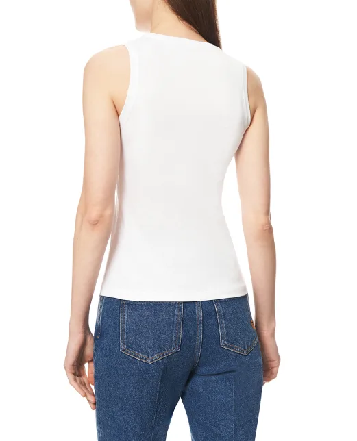 Balmain Свободная майка с принтом - Артикул: GF1EB075BD40