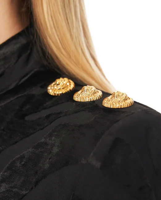 Balmain Сукня оксамитова - Артикул: FF0RF075JL11
