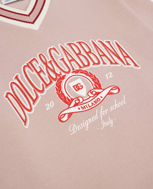 Dolce&Gabbana Детское платье из футера в клетку таран - Артикул: L5JDAK-G7PHB-B