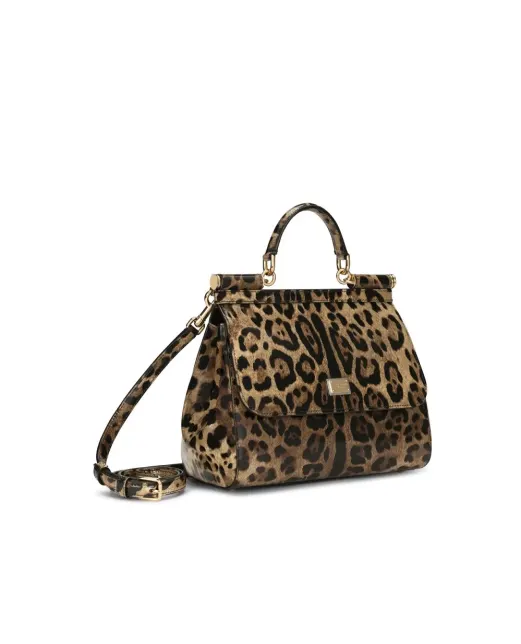 Dolce&Gabbana Кожаная сумка Sicily Medium - Артикул: BB6003-BM568