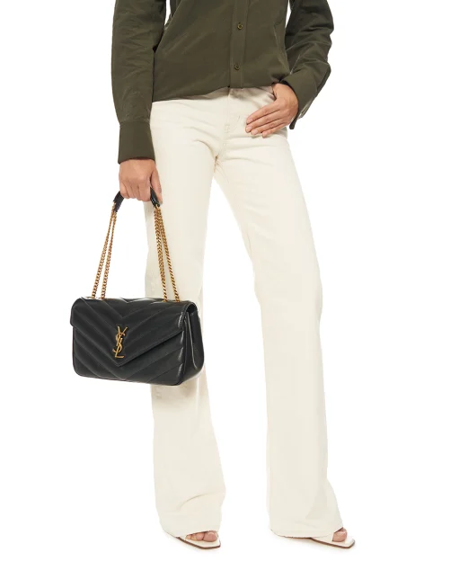 Saint Laurent Сумка зі шкіри Loulou Medium - Артикул: 801439-AAEAX