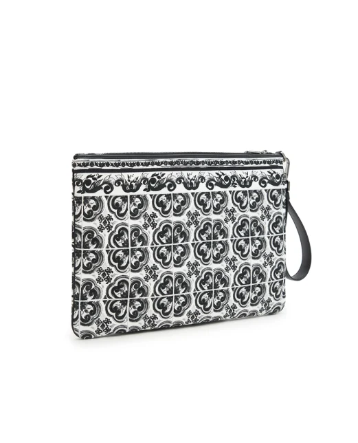 Dolce&Gabbana Клатч із принтом Майоліка - Артикул: BM2296-AG086