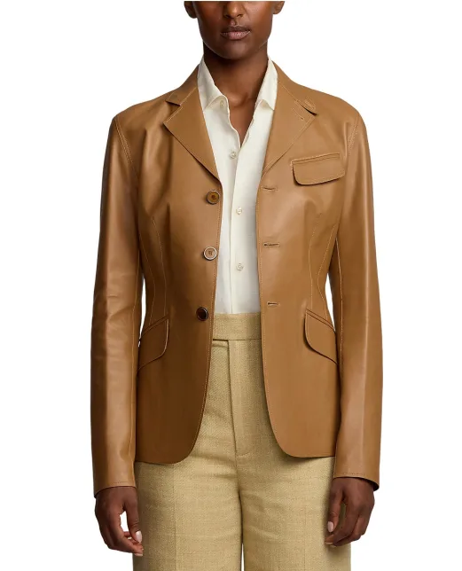 Ralph Lauren Collection Кожаный жакет - Артикул: 290965602001