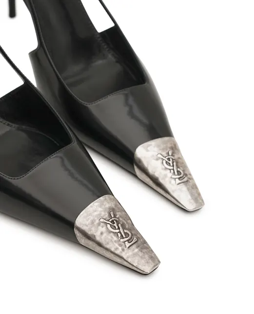 Saint Laurent Туфлі-човники JEANNE з глянсової шкіри - Артикул: 853184-AAFAN