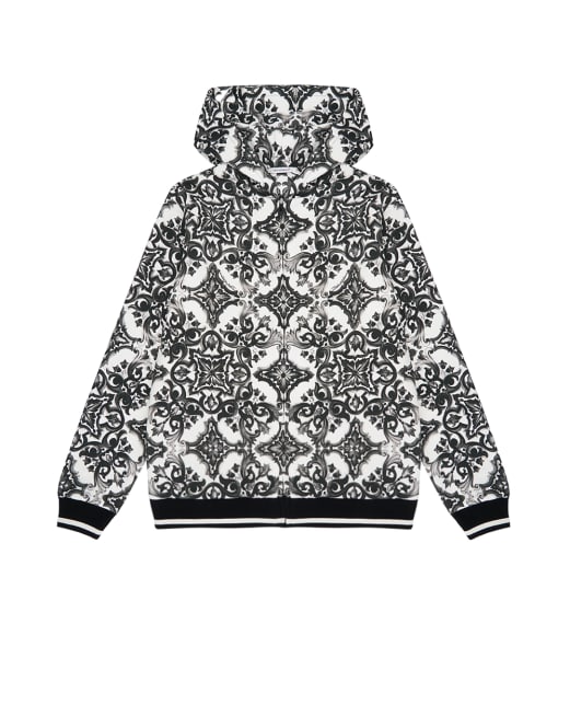 Dolce&Gabbana Детская толстовка с принтом майолика - Артикул: L4JWKG-II7HR-B