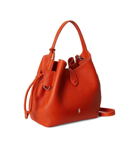 Polo Ralph Lauren Сумка Polo Play на зав'язках зі шкіри - Артикул: 428978571003