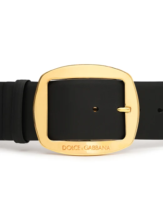 Dolce&Gabbana Ремінь із телячої шкіри - Артикул: BE4608-AW844