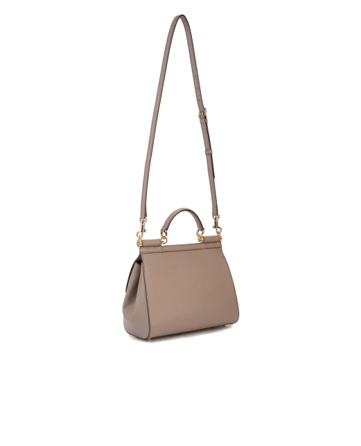 Dolce&Gabbana Кожаная сумка Sicily Large - Артикул: BB6002-B1001