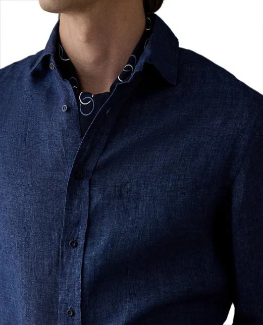 Ralph Lauren Purple Label Льняная рубашка - Артикул: 790964234001