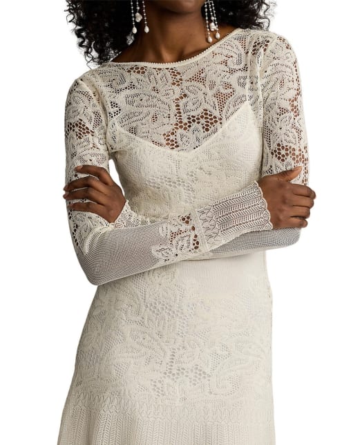 Ralph Lauren Collection Платье из шелкового кружева - Артикул: 290970610001