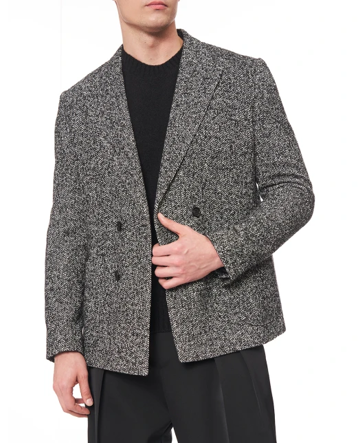 Dolce&Gabbana Пиджак двубортный Portofino из шерсти - Артикул: G2NZ2T-FCZAH