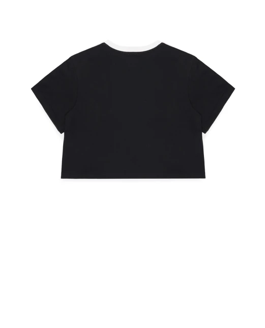 Dolce&Gabbana Детская футболка с принтом - Артикул: L5JTQG-G7PWI-B