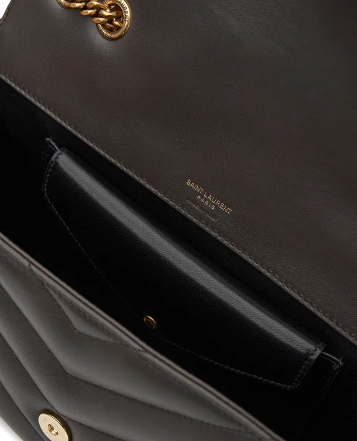 Saint Laurent Сумка LOULOU Medium зі шкіри ягняти - Артикул: 801439-AAEAX