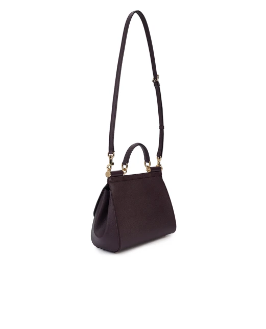 Dolce&Gabbana Кожаная сумка Sicily Large - Артикул: BB6002-B1001