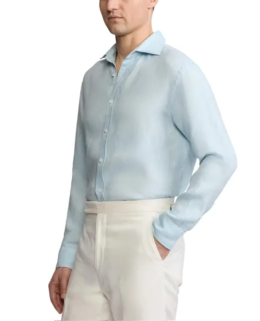 Ralph Lauren Purple Label Льняная рубашка - Артикул: 790964218006