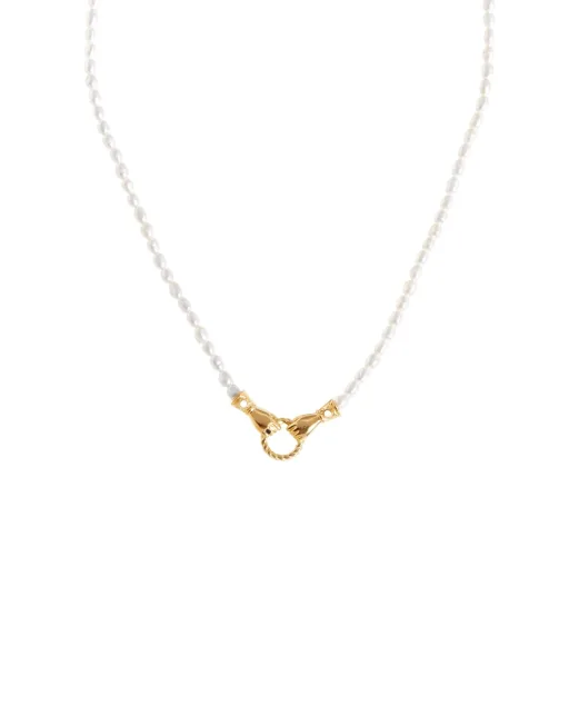 Missoma Підвіска-кольє Harris Reed In Good Hands з перлами - Артикул: HR-G-N8-WP-BX