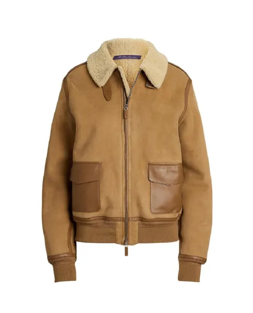 Ralph Lauren Collection Дубленка Morrison из замши и овчины - Артикул: 290P01983001