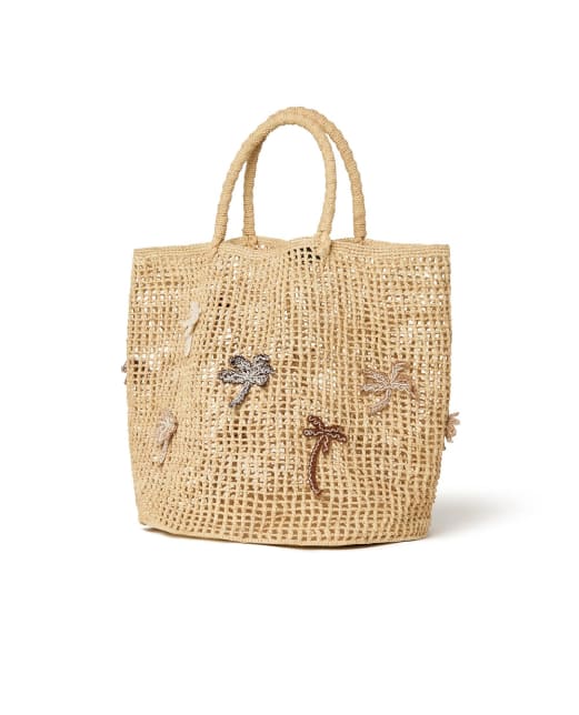 Alanui Сумка-тоут из рафии с пальмой - Артикул: LWNA011R26MAT00117OF