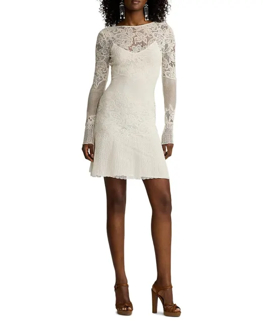 Ralph Lauren Collection Платье из шелкового кружева - Артикул: 290970610001
