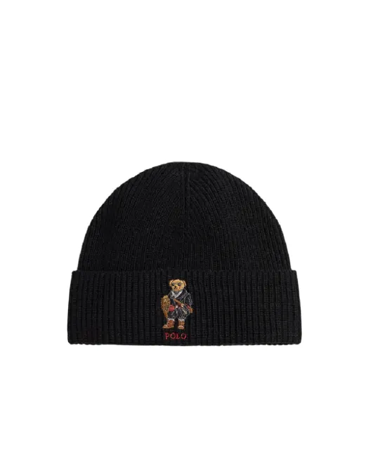 Polo Ralph Lauren Шапка Polo Bear в рубчик - Артикул: 449P02041001