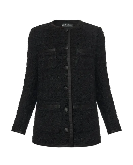 Dolce&Gabbana Жакет однобортный из твида - Артикул: F27EET-HUMJK