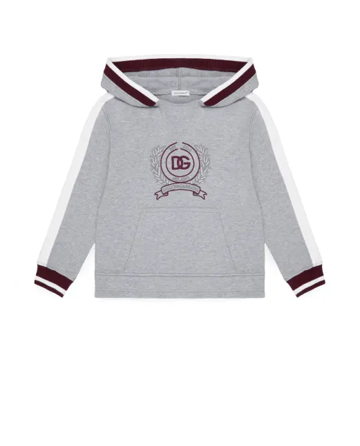 Dolce&Gabbana Дитяче худі з вишивкою (комплект) - Артикул: L4JWNJ-G7PUY-B