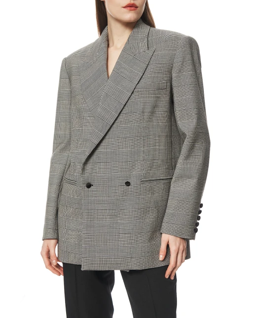 Balmain Жакет із жакарду Принц Уельський - Артикул: GF1SI660WD31