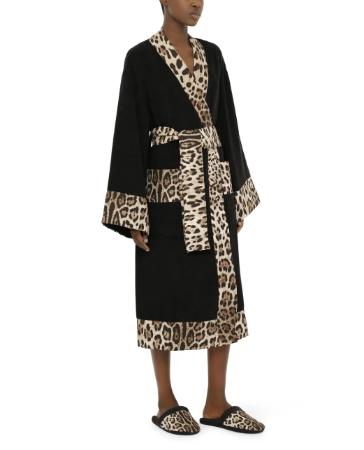 Dolce&Gabbana Халат з махрової бавовни - Артикул: TCF010-TCAGO