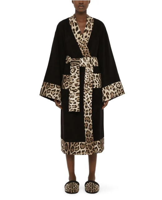 Dolce&Gabbana Халат з махрової бавовни - Артикул: TCF010-TCAGO