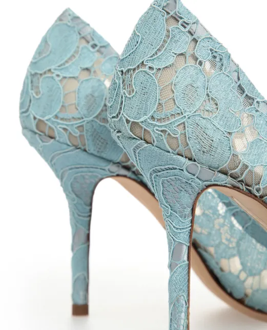 Dolce&Gabbana Мереживні човники Rainbow Lace - Артикул: CD0101-AL198-s