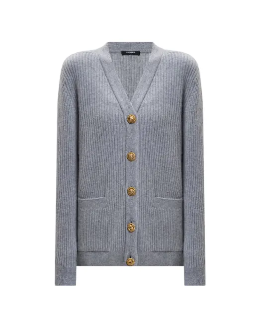 Balmain Кардиган из кашемира и шерсти - Артикул: FF0KO003KJ17