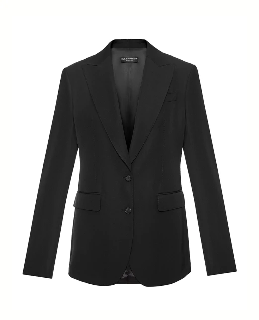 Dolce&Gabbana Габардиновый жакет из шерсти - Артикул: F29V1T-FU2OW