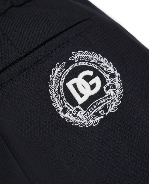 Dolce&Gabbana Детские брюки из шерсти с вышивкой - Артикул: L44P92-FU28G-S