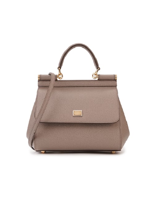 Dolce&Gabbana Кожаная сумка Sicily Medium - Артикул: BB6003-B1001