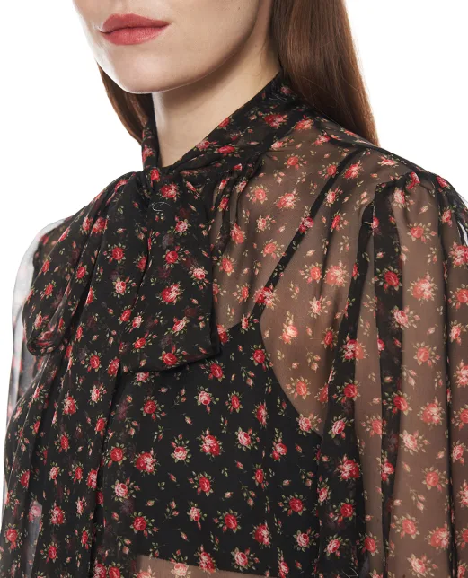 Dolce&Gabbana Блуза с принтом из шёлка - Артикул: F7BJ2T-IS10I