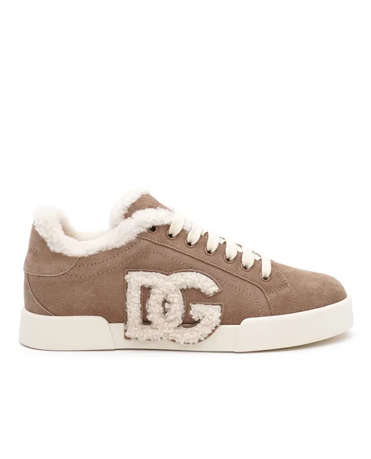 Dolce&Gabbana Кроссовки на меху из замши - Артикул: CK2374-AJ222