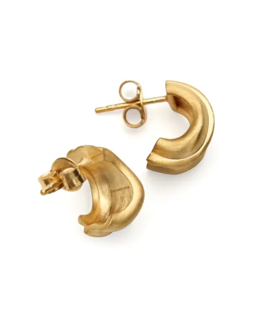 Completedworks Серьги из переработанного атласного золота с позолотой - Артикул: R2224-gold