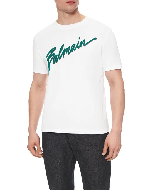 Balmain Футболка з принтом Balmain Lettre - Артикул: FH1EG000BC86