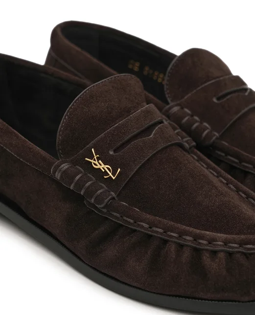 Saint Laurent Лофери з телячої замші - Артикул: 818908-2W5AA